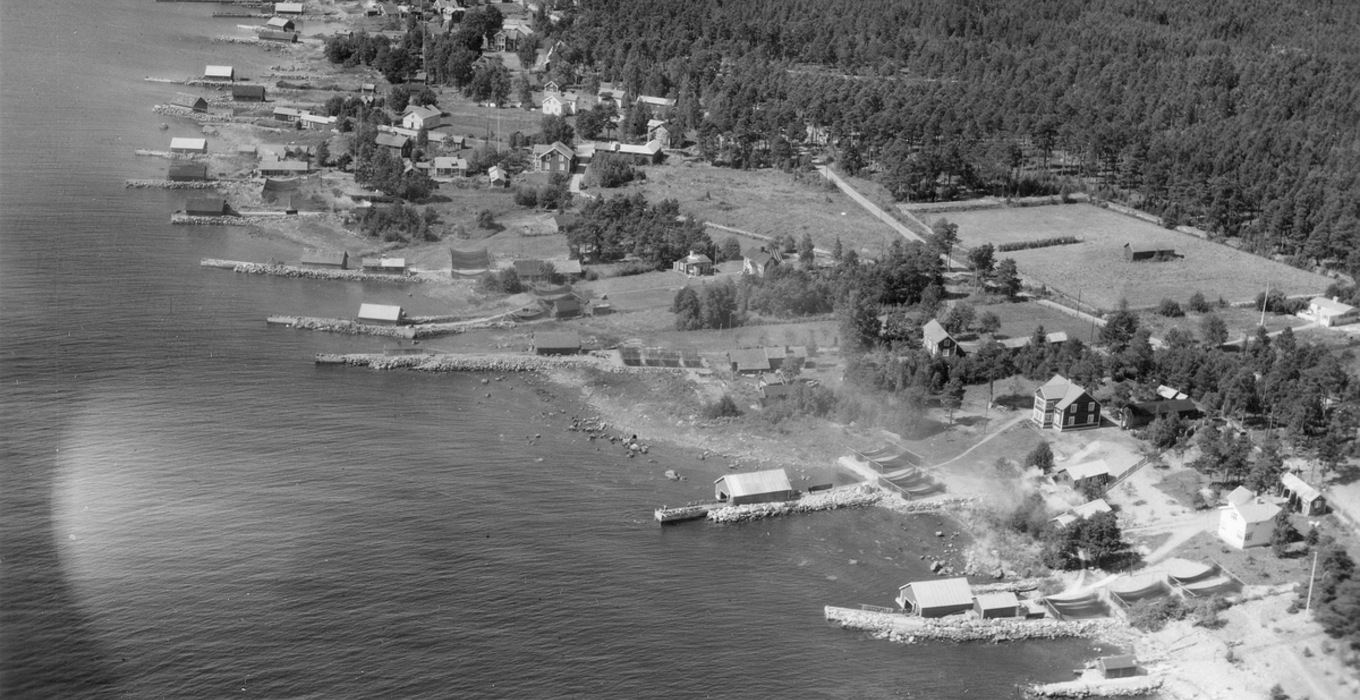 Foto Flygbild Utvalnäs 1940 tal