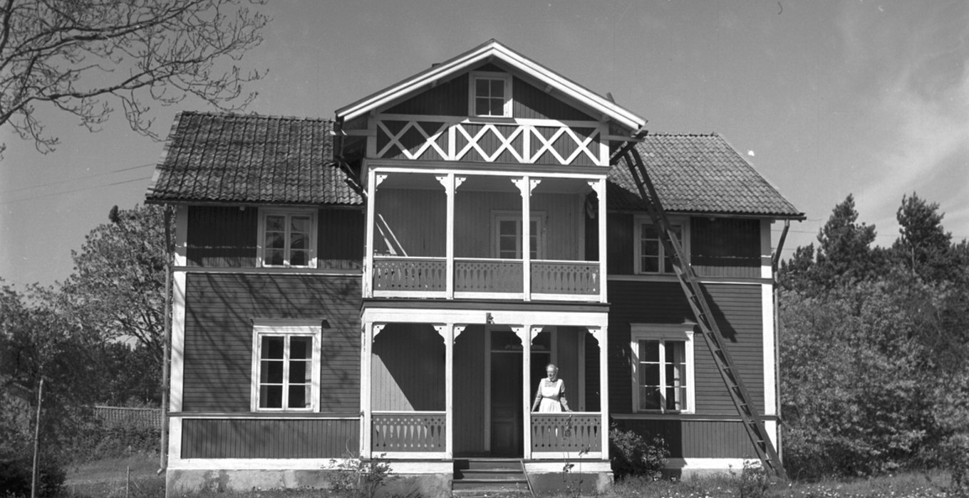 Foto stora huset 1949 maj Edit Lundvall