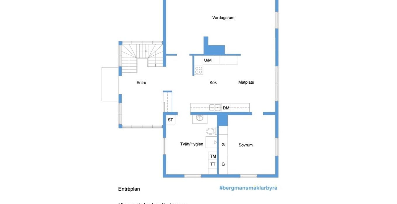 Planritning Entrévåning