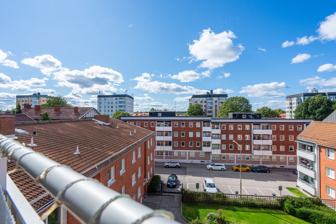 Insynsskyddat på femte våningen